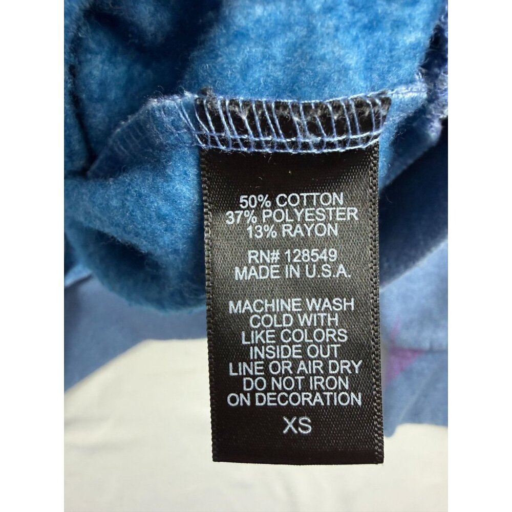 Aviator Nation Lightning Bolts Sweatshirt Womens XS Blue Fade All Over Ombre - Picture 5 of 7